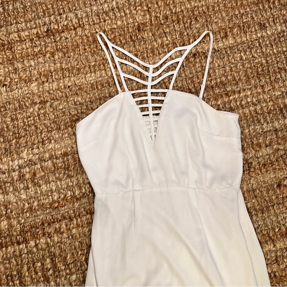 NAKED ZEBRA white cutout mini dress - Picture 3 of 16